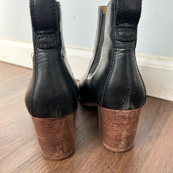Madewell black ankle high heel boots size 9.5 - Picture 5 of 6